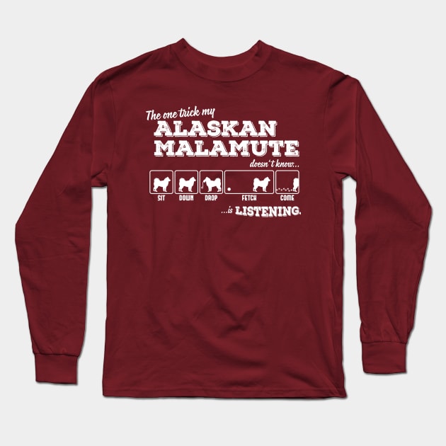 Alaskan Malamute Long Sleeve T-Shirt by nektarinchen